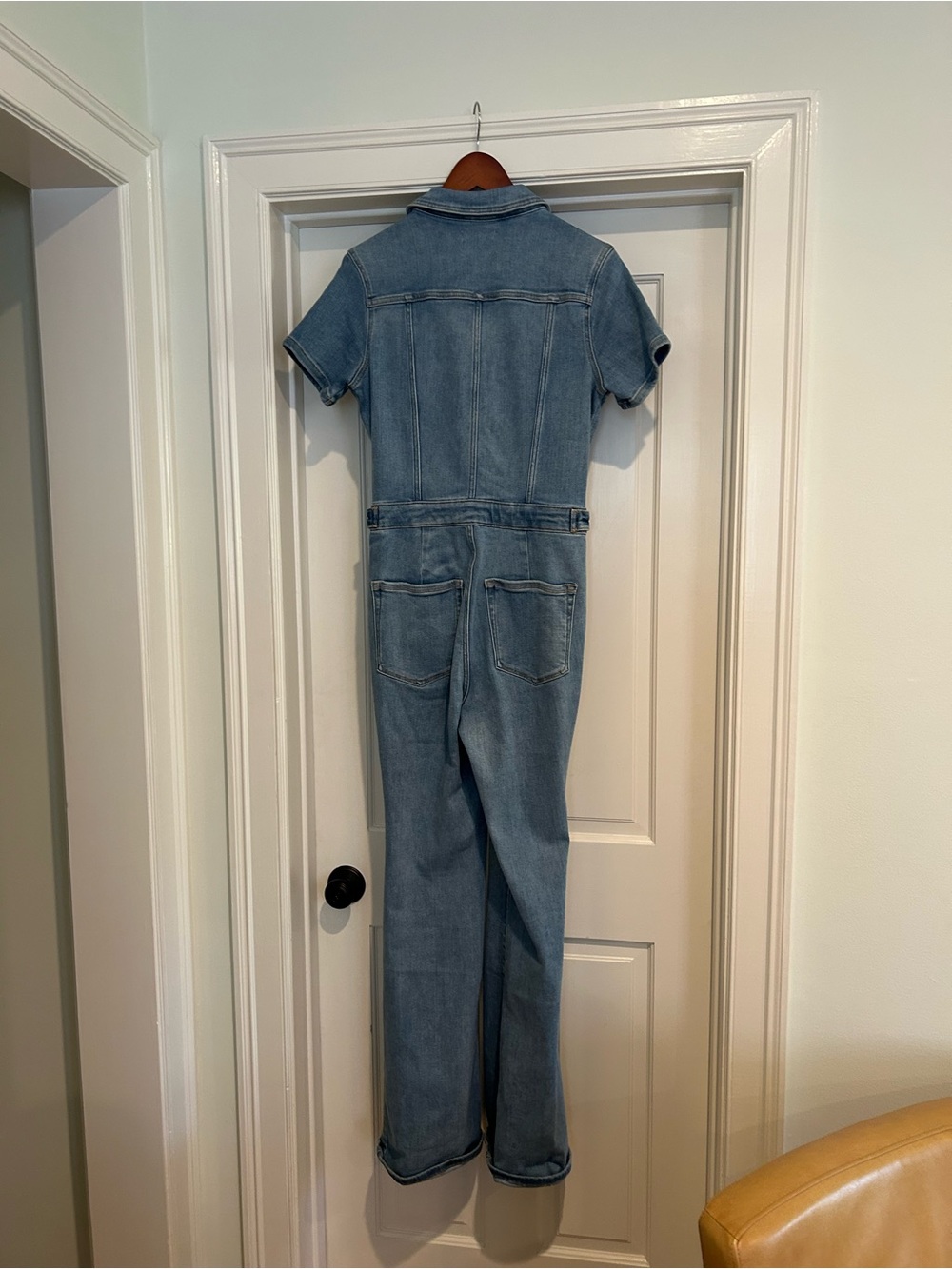 Good American Light Blue Denim Shirt Jacket - Picture 4 of 4